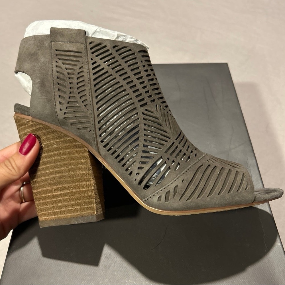 Vince camuto open toe booties